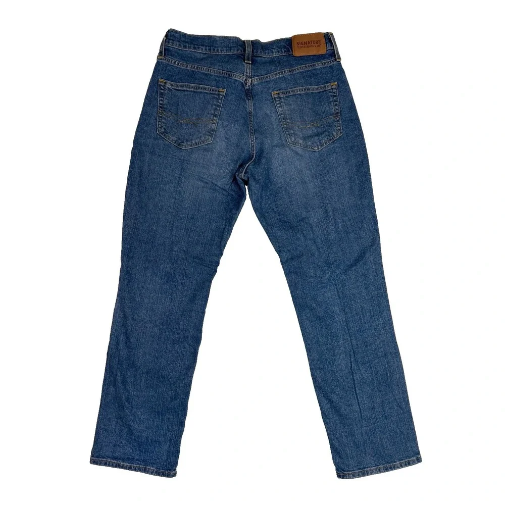 Levis Strauss Co Signature Jeans 30x30 Mens Blue S67 Athletic Denim Straight Leg